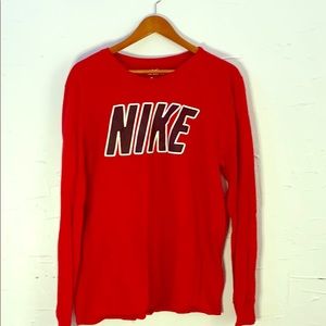 Nike Red and black long sleeve t-shirt